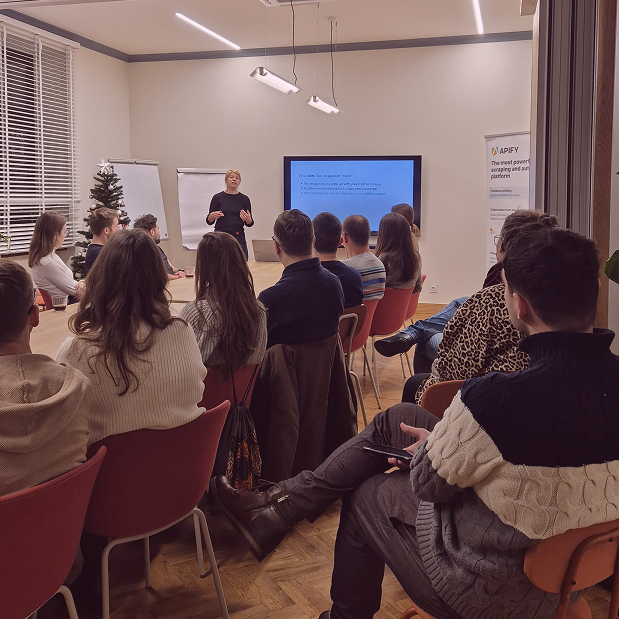 A group of people at one of Content Bytes meetups